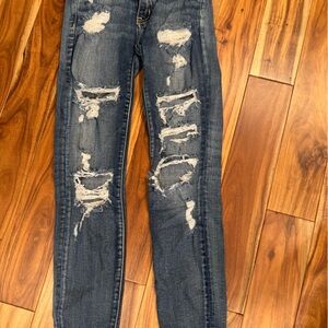 American eagle jeans super stretch size 00 short